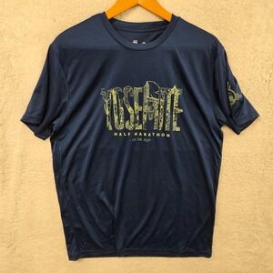 VR Yosemite Half Marathon T Shirt Men's Large Navy Blue 2021 Running Event Tee